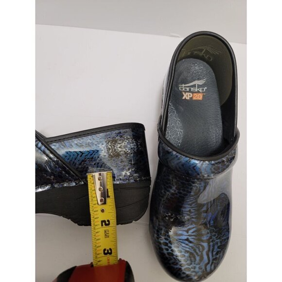 Dansko XP 2.0 Women's Clogs Size 38 Blue & Black Metallic Slip-Resistant us 7.5 - Picture 11 of 11